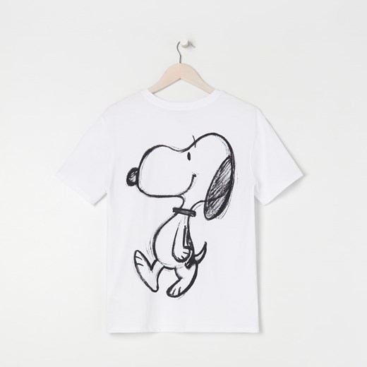 Sinsay - Koszulka Snoopy - Biały Sinsay XS Sinsay