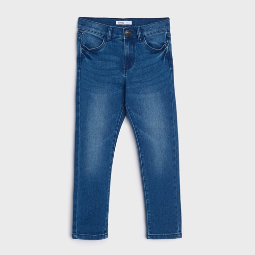 Sinsay - Spodnie jeansowe regular - Niebieski Sinsay 104 Sinsay