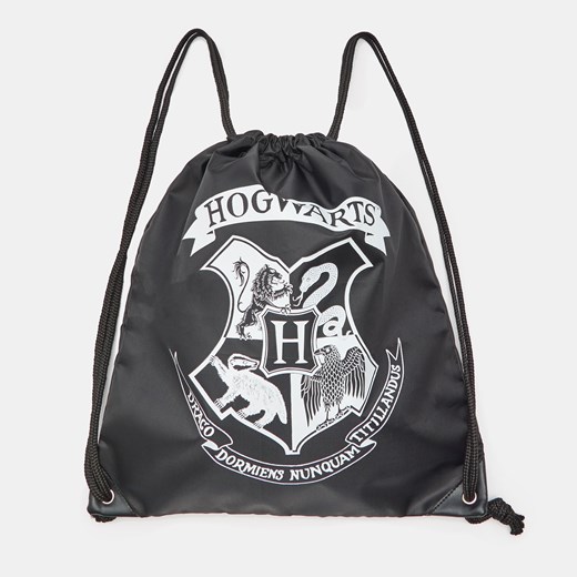 Sinsay - Plecak typu worek Harry Potter - Czarny Sinsay Jeden rozmiar wyprzedaż Sinsay