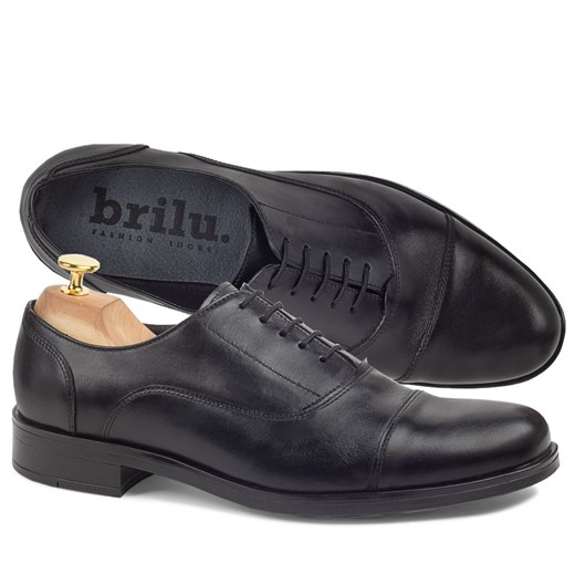 Skórzane męskie buty wizytowe Roman czarne?p=new28102021 Brilu 41 okazyjna cena brilu.pl