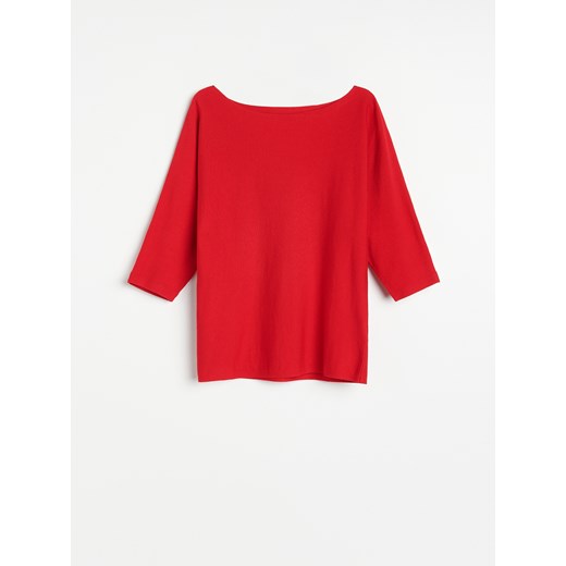 Reserved - Gładki sweter - Czerwony Reserved XL Reserved