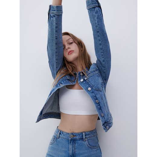 Reserved - Kurtka jeansowa oversize - Niebieski Reserved 38 Reserved