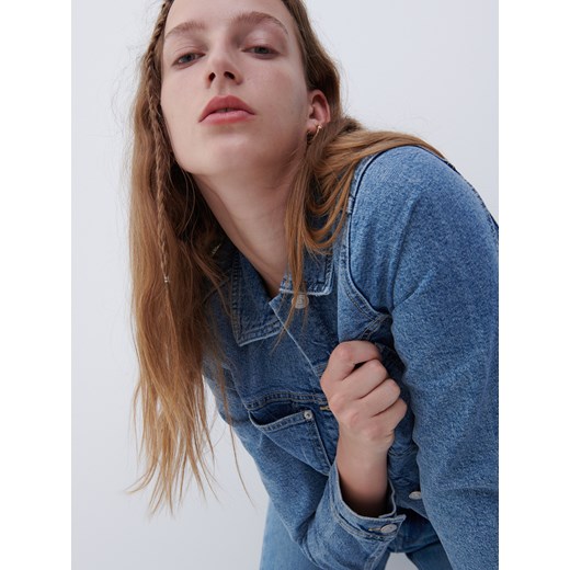 Reserved - Kurtka jeansowa oversize - Niebieski Reserved 40 Reserved