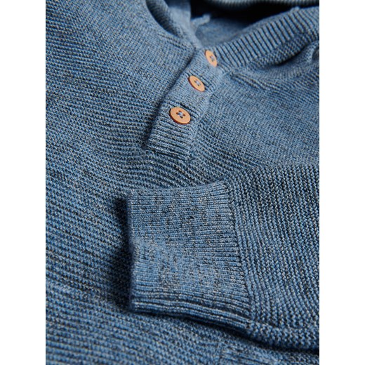 Reserved - Melanżowy sweter z kapturem - Niebieski Reserved 140 Reserved