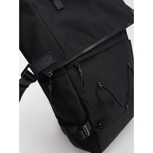 Reserved - Zwijany plecak rolltop - Czarny Reserved ONE SIZE Reserved