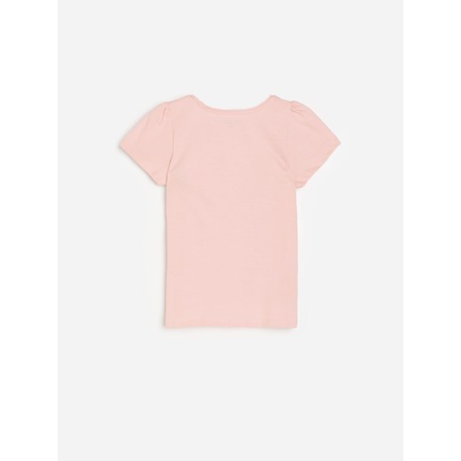 Reserved - Bawełniany t-shirt z napisem - Różowy Reserved 152 Reserved