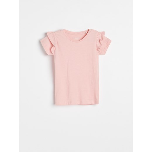 Reserved - Bawełniany t-shirt - Różowy Reserved 110 Reserved