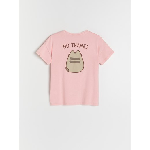 Reserved - T-shirt Pusheen - Różowy Reserved 152 Reserved