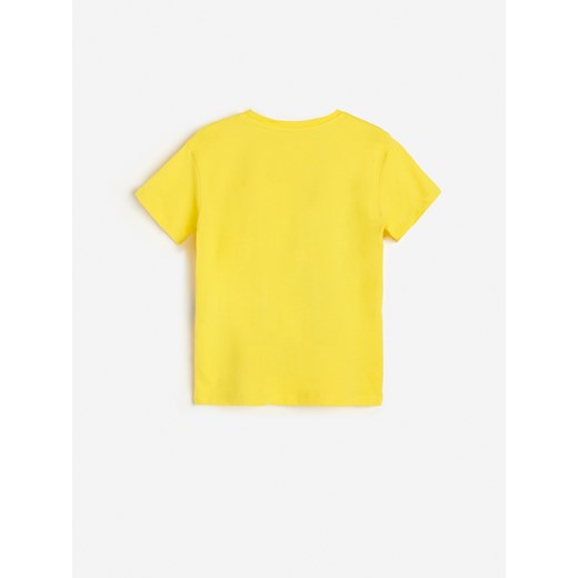 Reserved - Bawełniany t-shirt Minecraft - Żółty Reserved 164 wyprzedaż Reserved