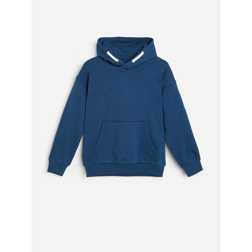 Reserved - Bluza dresowa z kapturem - Granatowy Reserved 152 Reserved