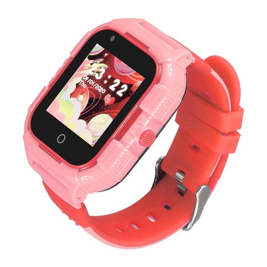 Smartwatch dziecięcy Garett Kids Protect 4G różowy ze sklepu Garett w kategorii Zegarki - zdjęcie 122556010