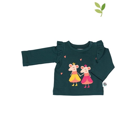 Odzież dla niemowląt Onnolulu bawełniana zielona w nadruki 