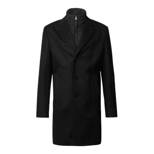Płaszcz wełniany o kroju slim fit ze wstawką model ‘Hyde’ 48 Peek&Cloppenburg 