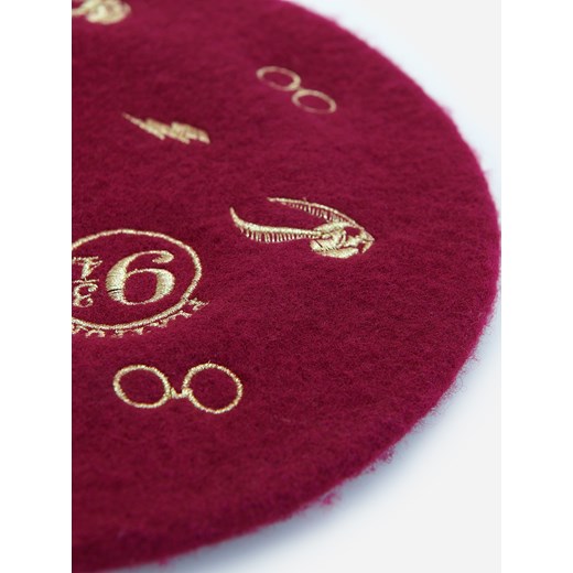 Reserved - Wełniany beret Harry Potter - Bordowy Reserved S/M okazyjna cena Reserved