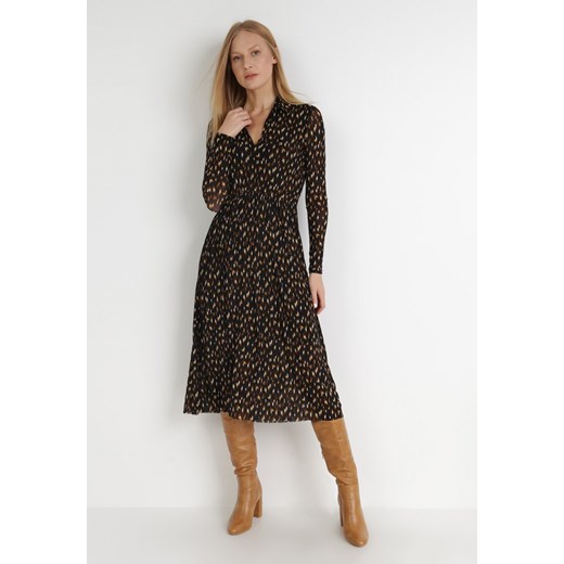 Sukienka Born2be casual koszulowa midi
