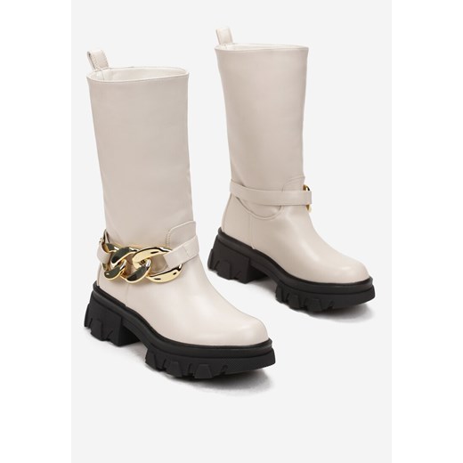 Workery damskie Renee bez zapięcia na platformie casual