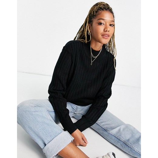 Wednesday's Girl – Luźny prążkowany sweter-Black Wednesday`s Girl S Asos Poland