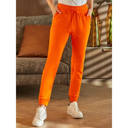 Damskie pomarańczowe spodnie dresowe L'AF Mango 42 okazja Eye For Fashion