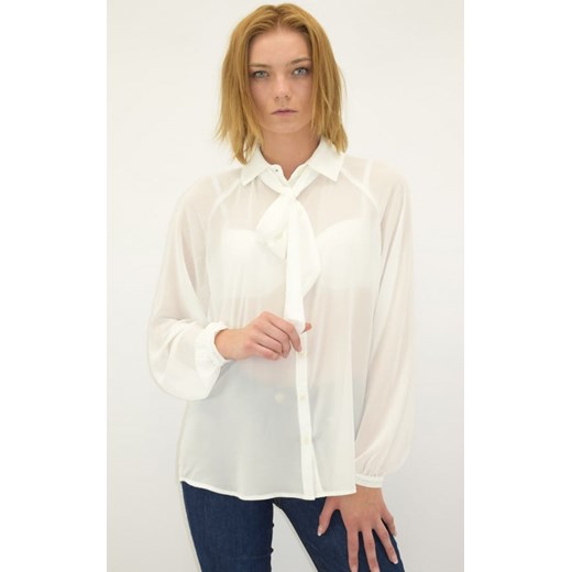 koszula damska liu jo wf1116 t3033 biała ze sklepu Royal Shop w kategorii Koszule damskie - zdjęcie 122900871