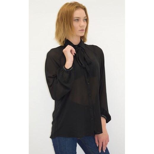 koszula damska liu jo wf1116 t3033 czarna ze sklepu Royal Shop w kategorii Bluzki damskie - zdjęcie 122900880