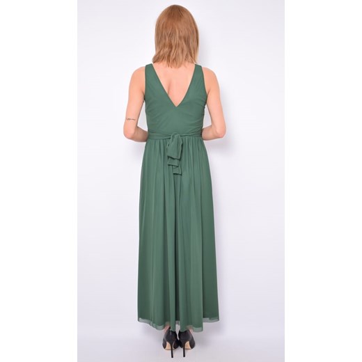 Sukienka zielona Pennyblack z elastanu elegancka karnawałowa bez rękawów maxi luźna 