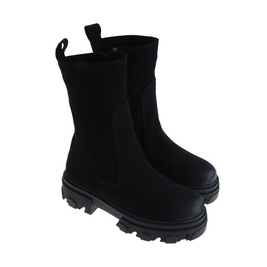 Botki Lafemmeshoes ze skóry casual