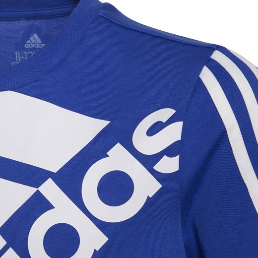 T-shirt chłopięce Adidas niebieski z krótkimi rękawami na lato 