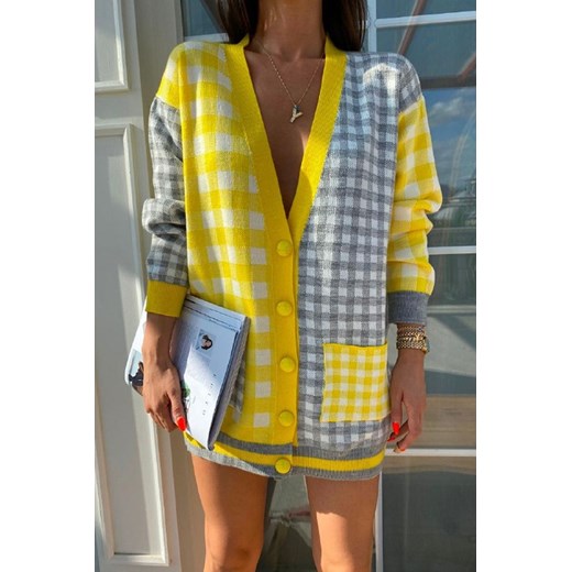 Sweter damski ALURMINA YELLOW uniwersalny promocyjna cena Ivet Shop