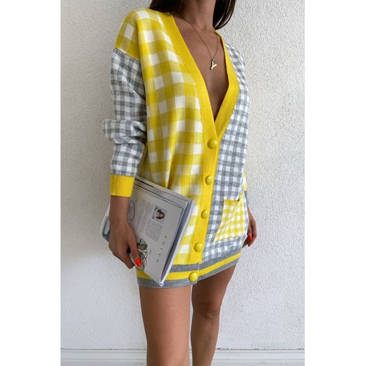 Sweter damski ALURMINA YELLOW uniwersalny okazja Ivet Shop