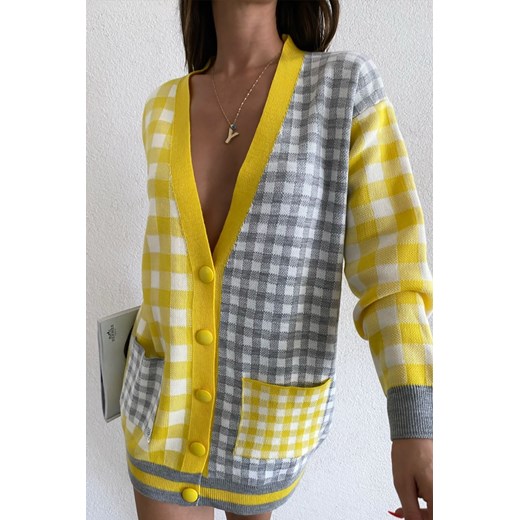 Sweter damski ALURMINA YELLOW uniwersalny okazja Ivet Shop