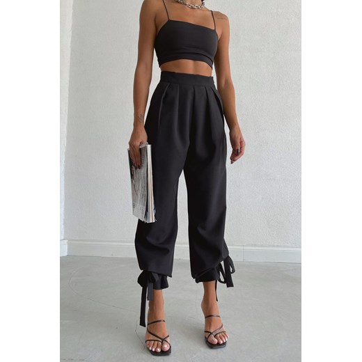 Spodnie damskie TOLIRMA BLACK L okazyjna cena Ivet Shop