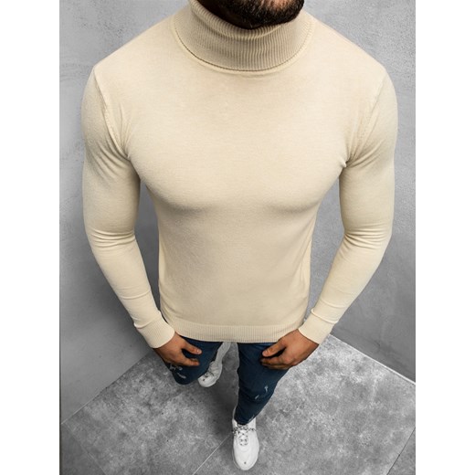 SWETER MĘSKI GOLF JASNO-BEŻOWY OZONEE TMK/YY02/22Z Ozonee M ozonee.pl okazyjna cena