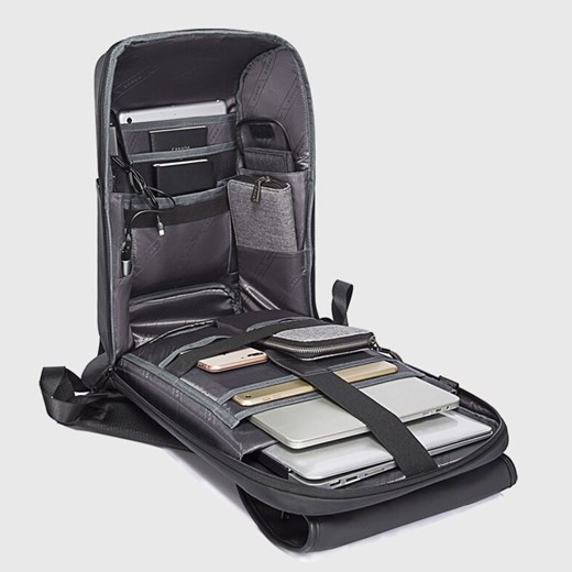 Antykradzieżowy plecak Bange na laptopa 15,6" BG-7276 z USB Kolor: szary inBag.pl