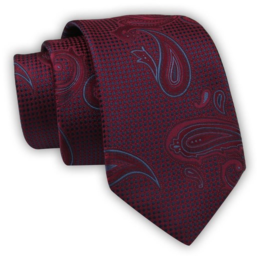 Krawat Alties (7 cm) - Bordo, Wzór Paisley KRALTS0588 Alties JegoSzafa.pl