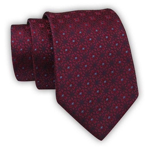 Krawat Alties (7 cm) - Ciemnoczerwony, Drobny Wzór KRALTS0595 Alties JegoSzafa.pl
