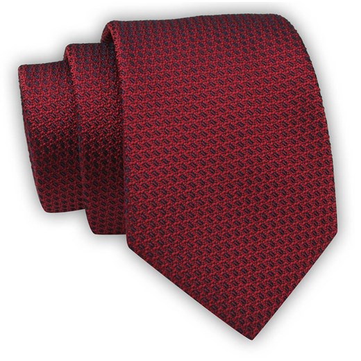 Krawat Alties (7 cm) - Czerwony, Drobna Faktura KRALTS0590 ze sklepu JegoSzafa.pl w kategorii Krawaty - zdjęcie 123136650