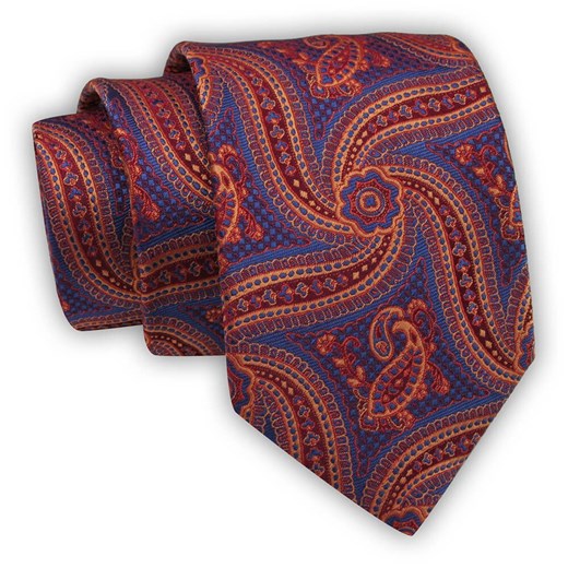 Krawat Alties (7 cm) - Duży Orientalny Wzór KRALTS0586 ze sklepu JegoSzafa.pl w kategorii Krawaty - zdjęcie 123136662