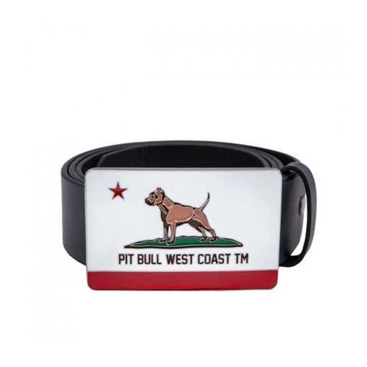 Pasek skórzany Pit Bull California Dog - Czarny Pit Bull West Coast 100 cm ZBROJOWNIA