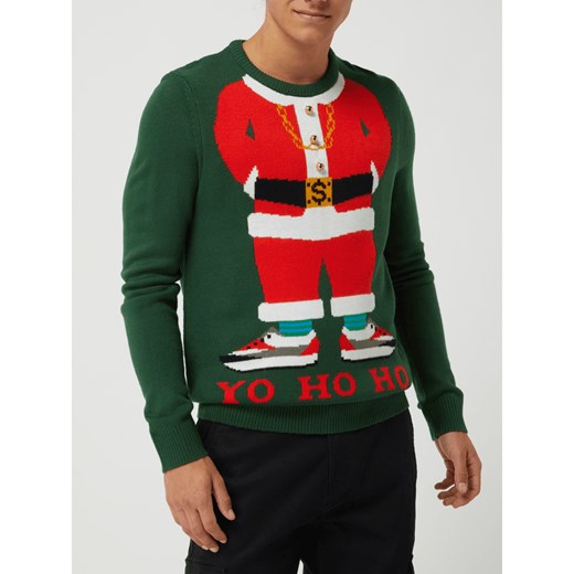 Sweter z motywem dzwoneczka model ‘Santa Jing’ Montego S Peek&Cloppenburg 