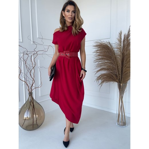 Elegancka sukienka Francis czerwona Versada L/40 Versada