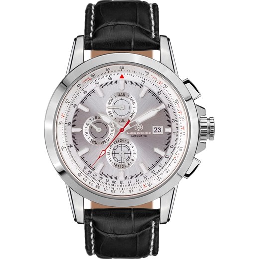 Zegarek automatyczny "Aerotime II" w kolorze srebrno-czarnym Mathis Montabon onesize promocyjna cena Limango Polska