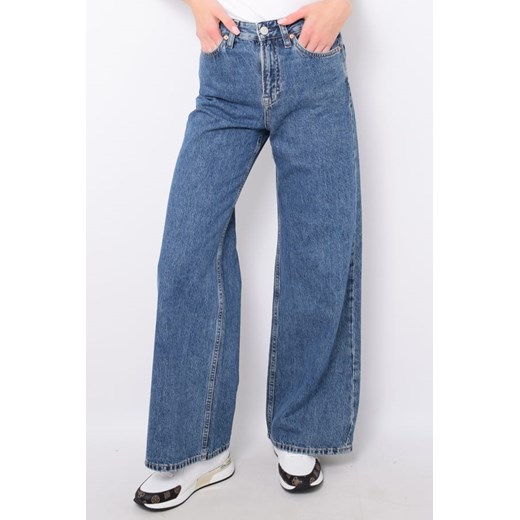 Jeansy damskie niebieskie Tommy Hilfiger z bawełny 