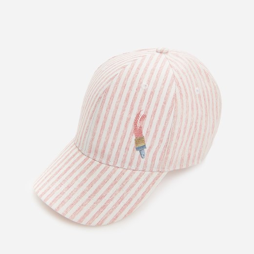 Reserved - Bawełniana czapka z daszkiem - Różowy Reserved M/L wyprzedaż Reserved