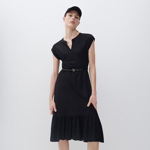Reserved - Sukienka midi - Czarny Reserved XS Reserved wyprzedaż