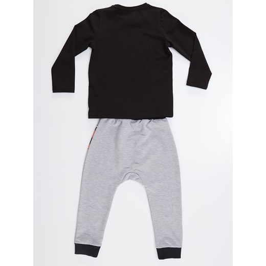 2-częściowy zestaw "Tiger Paws" w kolorze szaro-czarnym Deno Kids 110 wyprzedaż Limango Polska