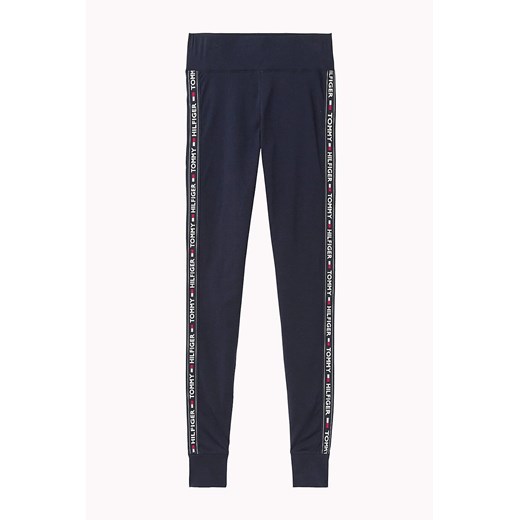 Tommy Hilfiger niebieskie leginsy Legging - XS Tommy Hilfiger XS wyprzedaż Differenta.pl