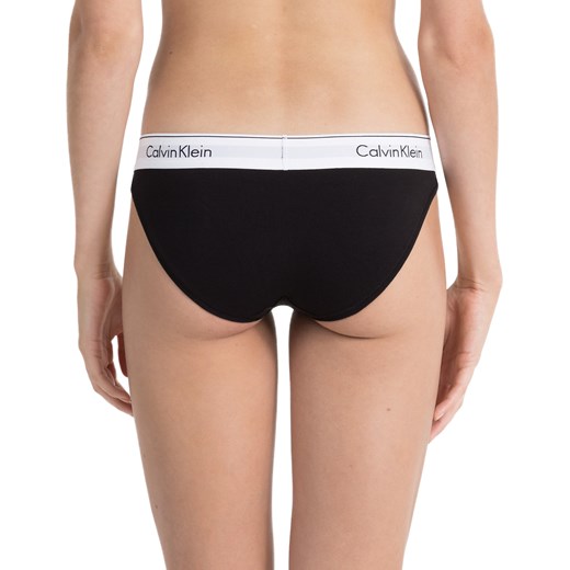Calvin Klein czarne majtki z białą szeroką gumą Bikini Slip - XS Calvin Klein XL Differenta.pl