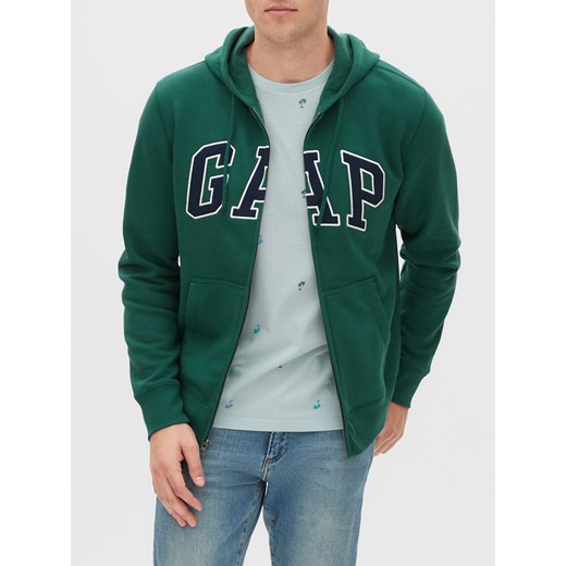 GAP zielony męska bluza z kapturem - XS Gap XS wyprzedaż Differenta.pl