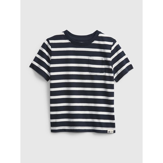 Koszulka niemowlęca ptf ss stripe niebieska - 12-18M Gap 12-18M okazyjna cena Differenta.pl