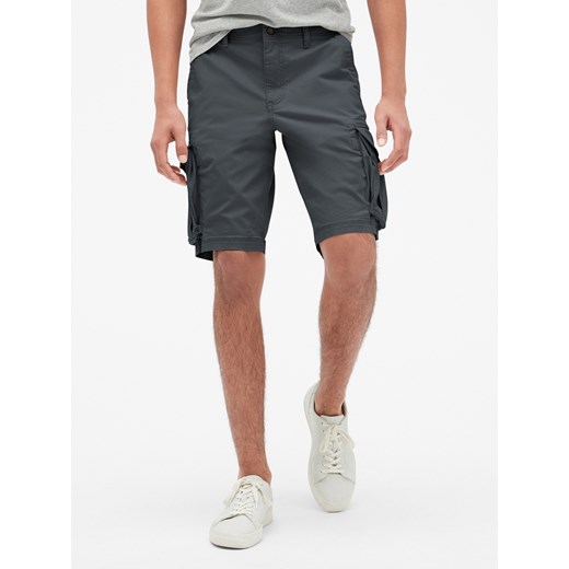 GAP czarny męskie szorty 11" Twill Cargo Shorts with GapFlex - 28 Gap 28 wyprzedaż Differenta.pl